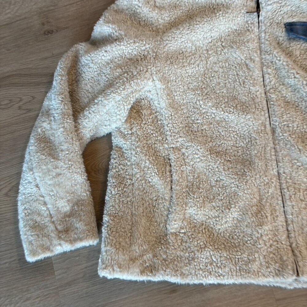 ** Pendleton Teddy Bear Jacket Beige Lined Full Z… - image 3